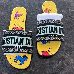 CHRISTIAN DIOR SANDALS ZODIAC PIXEL YELLOW & MU size 35 sold out Read more
